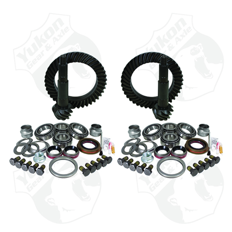 Jeep Wrangler Differential Install Kit - Front + Rear - Yukon Gear & Axle - Yukon Gear & Install Kit Package, 5.38 Ratio - `07-`18